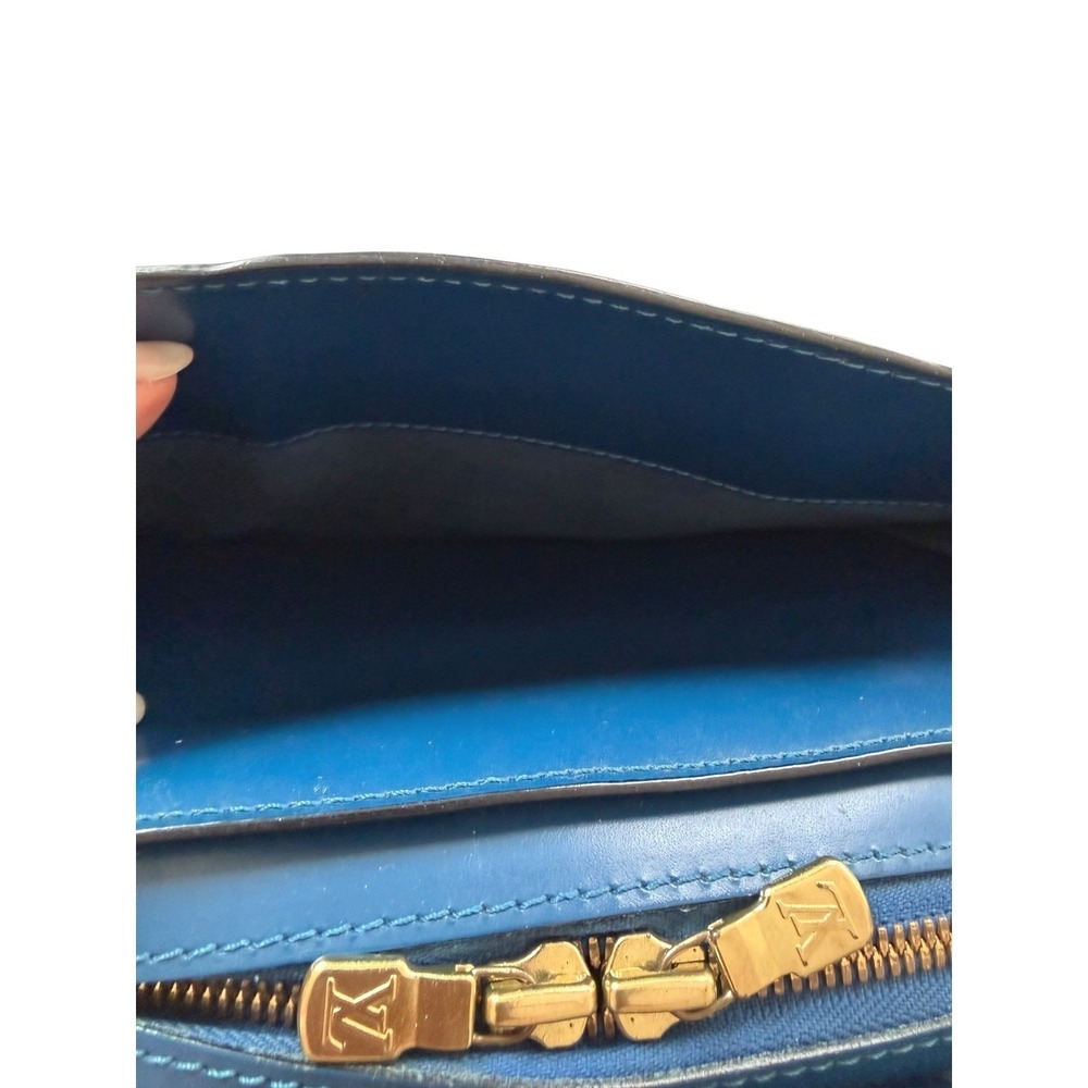 Louis Vuitton Pont Neuf PM Toledo Blue Epi Leather Satchel Top Handle Bag - Picture 12 of 16